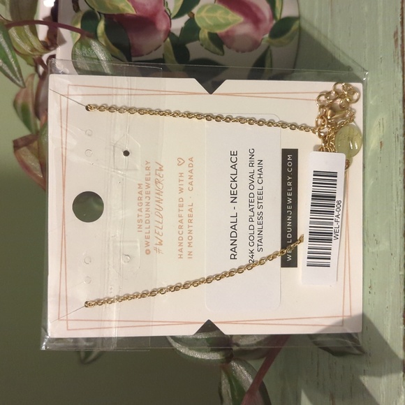 NEW Jewelry Bundle of WellDunn Gold Necklace and Silver Cork Earrings - Picture 3 of 6